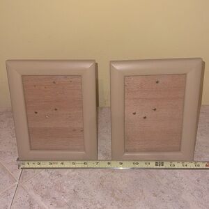 Set of 2 Painted Wooden Picture Frames 7x9